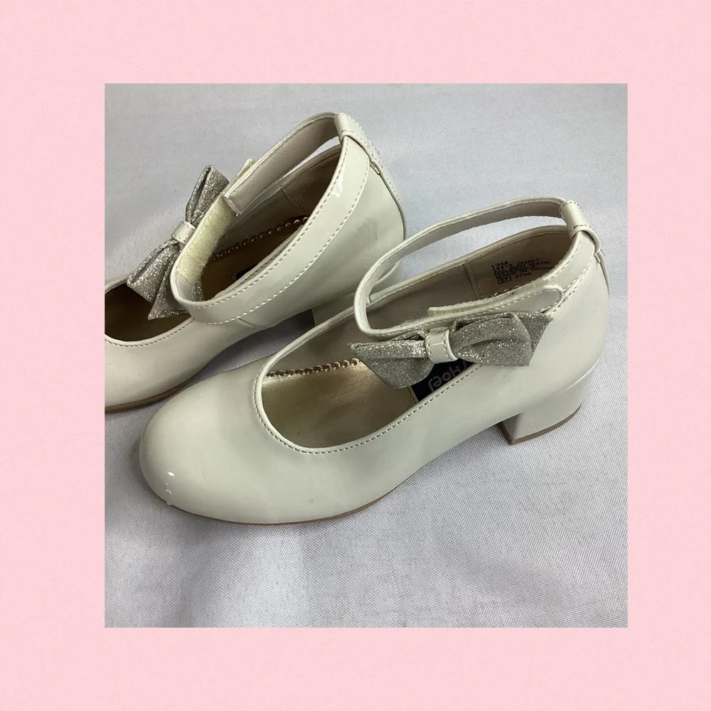 Kids Beige Mary Jane Shoes
